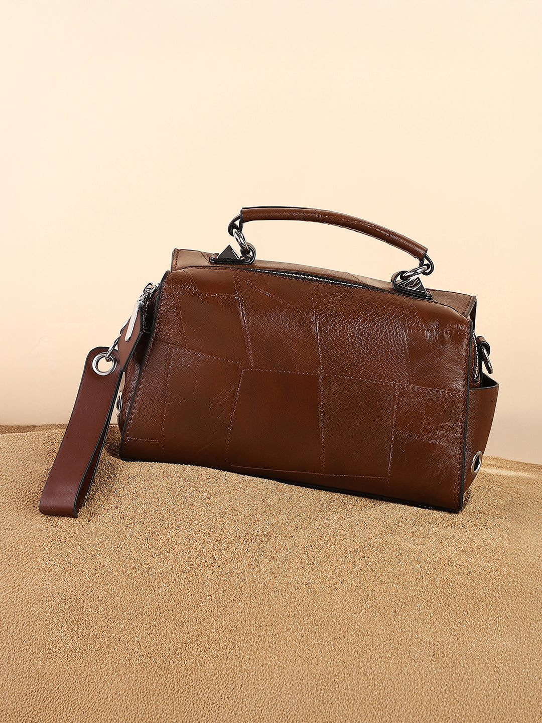Haute Sauce The Clairemont Hand Bag - Chocolate Brown