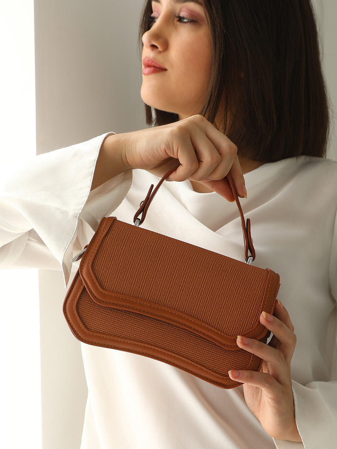 Haute Sauce The Avenue Hand Bag - Terracotta Brown