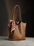 Haute Sauce The Metrograph  Tote Bag With Pouch - Mocha Brown