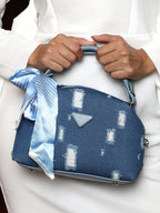 Haute Sauce The Denim-Curve Hand Bag - Indigo Blue
