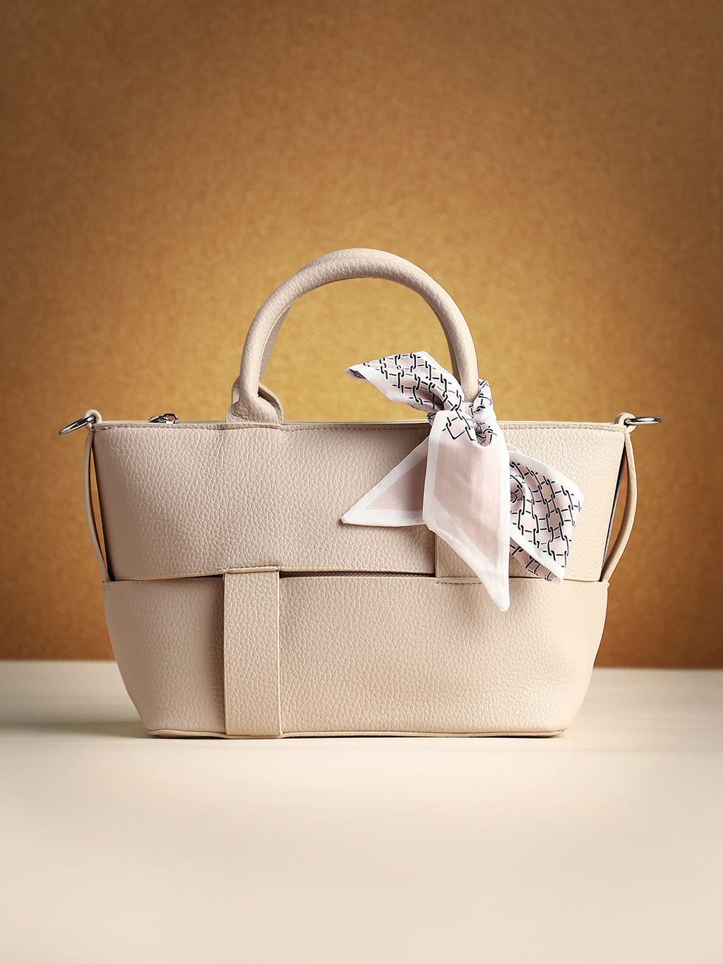 Haute Sauce The Interweave Hand Bag - Ecru White