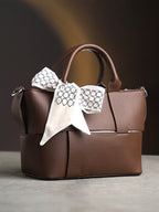 The Interweave Hand Bag - Chocolate Brown
