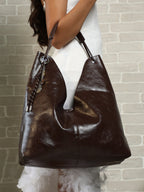 The Large Dayscape Hobo Bag - Coffee Brown