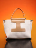 Haute Sauce The Riviera-Daze Hand Bag - Yellow Ochre & Cream White