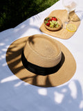 Haute Sauce Tropez Panama Hat - Tan Brown
