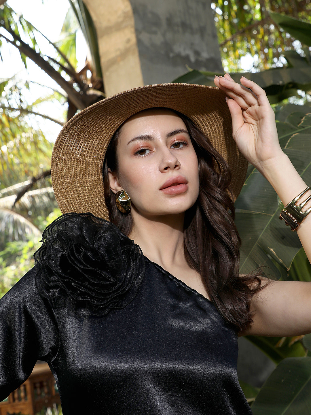 Haute Sauce Tropez Panama Hat - Tan Brown