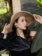 Haute Sauce Porto Sun Hat - Tan Brown