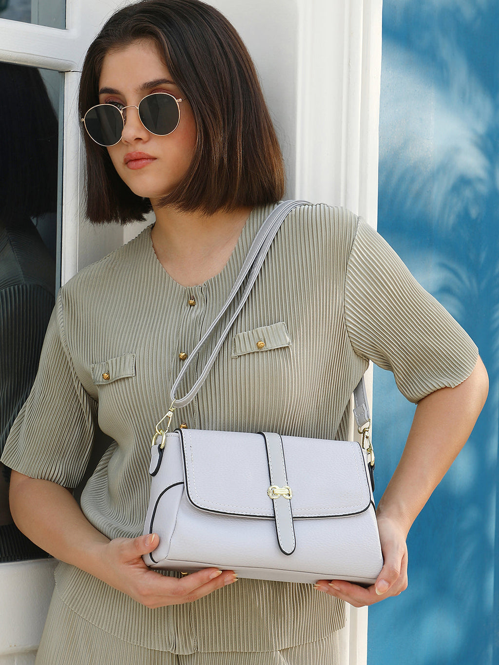 Haute Sauce The Agnes Sling Bag - Ecru White