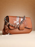 Haute Sauce The Coilmark Curve Hand Bag - Terracotta Brown