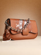 Haute Sauce The Coilmark Curve Hand Bag - Terracotta Brown