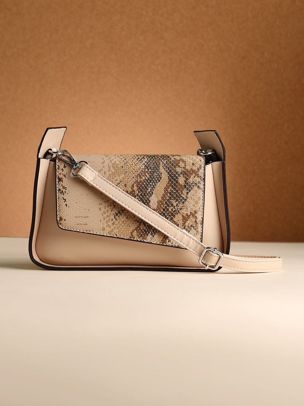 Haute Sauce The Coilmark Asymmetric Hand Bag - Ecru Beige