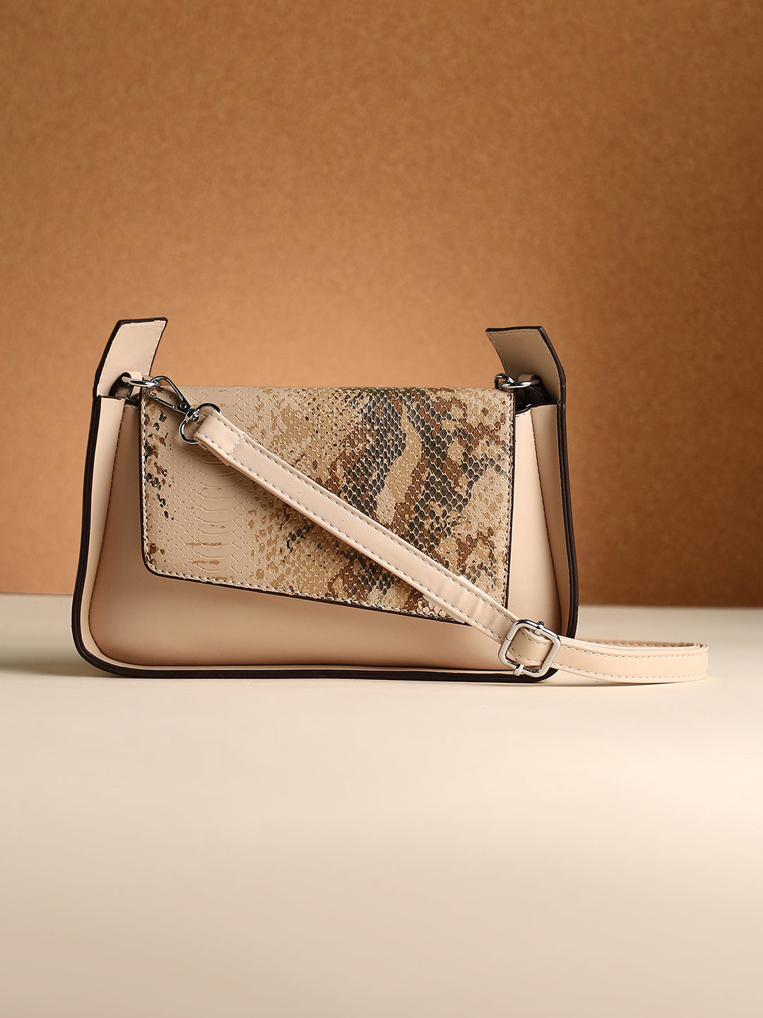 Haute Sauce The Coilmark Asymmetric Hand Bag - Ecru Beige