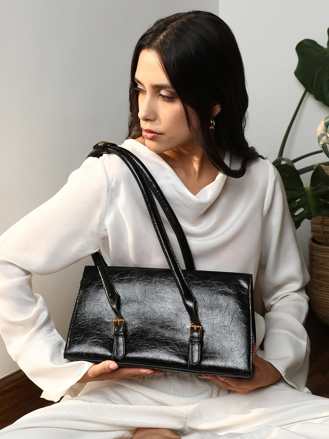 Haute Sauce The Coreline Satchel Bag - Onyx Black