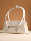 Haute Sauce The Coreline Satchel Bag - Ecru White