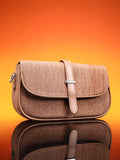 Haute Sauce The Ribbed-Structured Sling Bag With Pouch - Peanut Brown