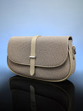 The Ribbed-Structured Sling Bag With Pouch - Olive Green