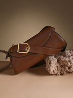 Haute Sauce The Edge-Fold Sling Bag - Chocolate Brown