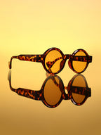 Haute Sauce The Scholar Round Sunglass - Coffee Brown