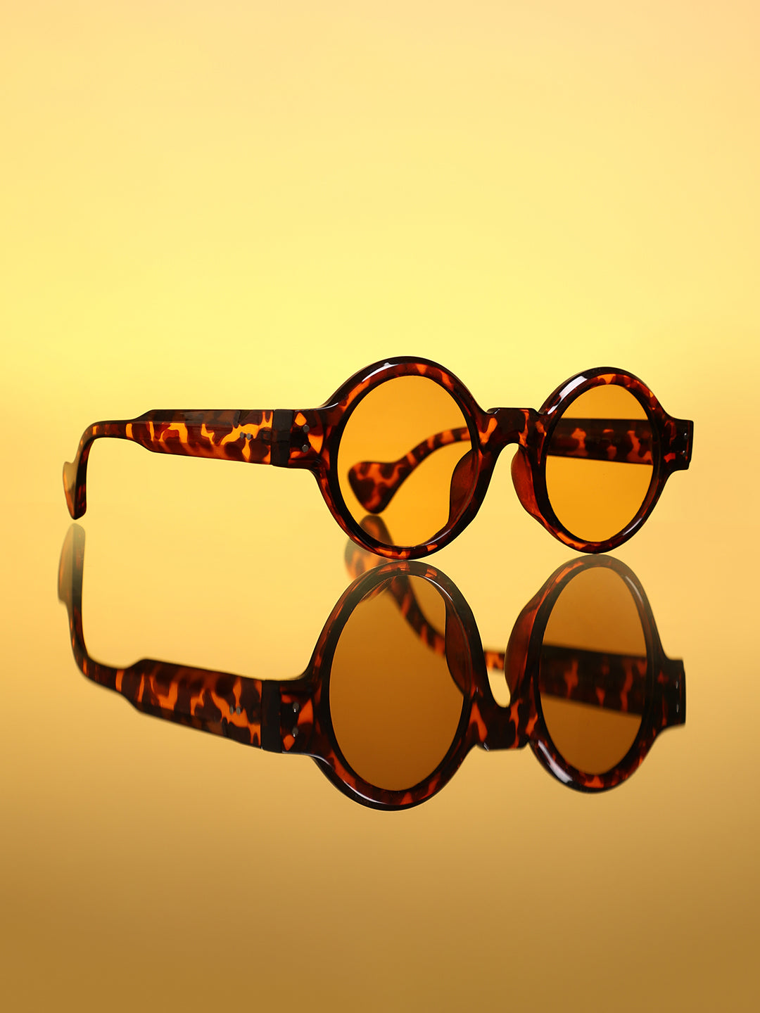 Haute Sauce The Scholar Round Sunglass - Coffee Brown