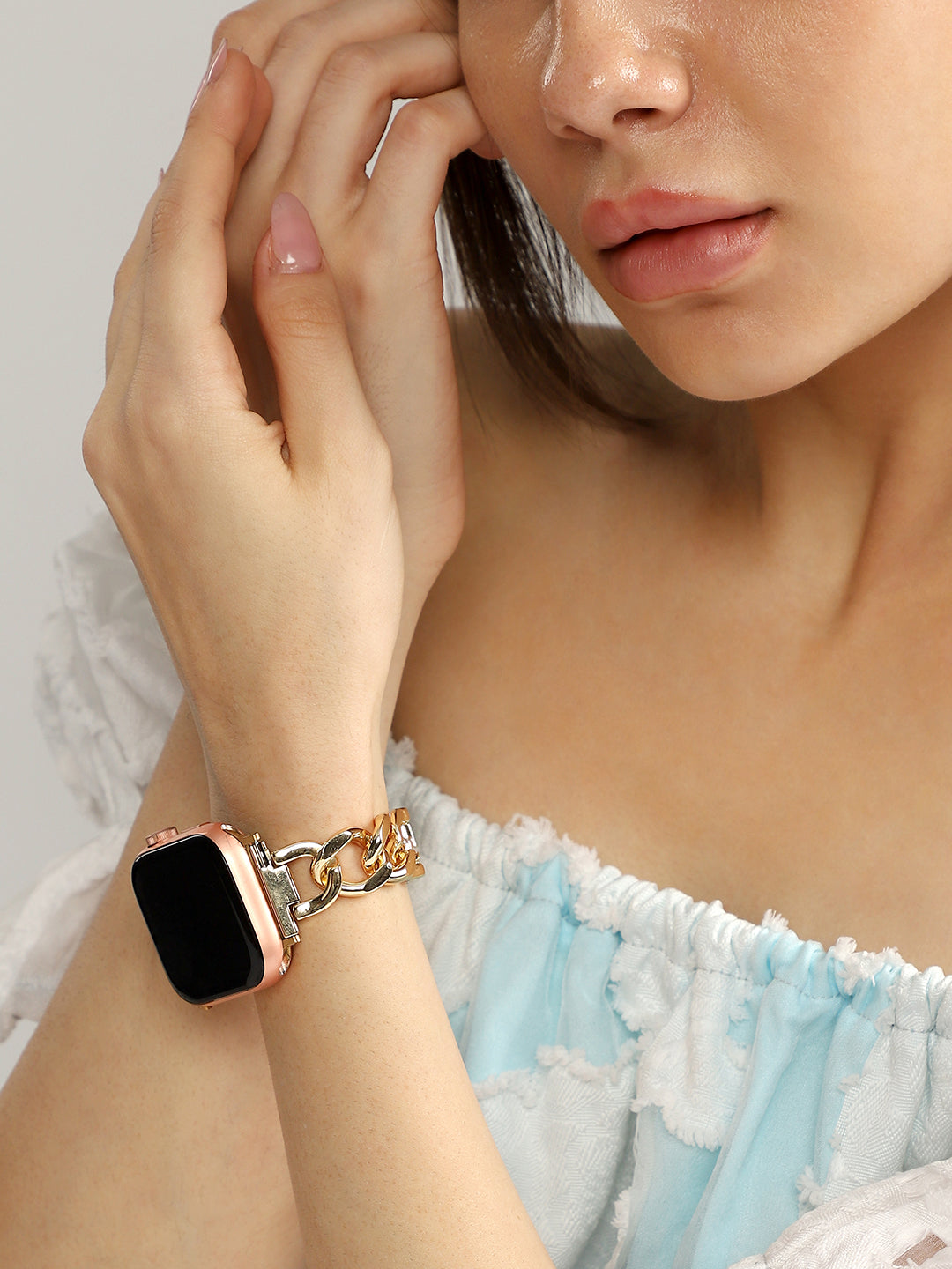 Haute Sauce Chainlink Watch Strap - California Gold