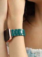 Haute Sauce H-Link Watch Strap - Teal Green