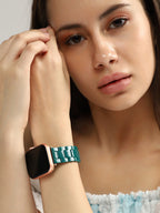 Haute Sauce H-Link Watch Strap - Teal Green