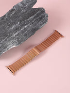 Haute Sauce Ribbed Watch Strap - Antique Gold