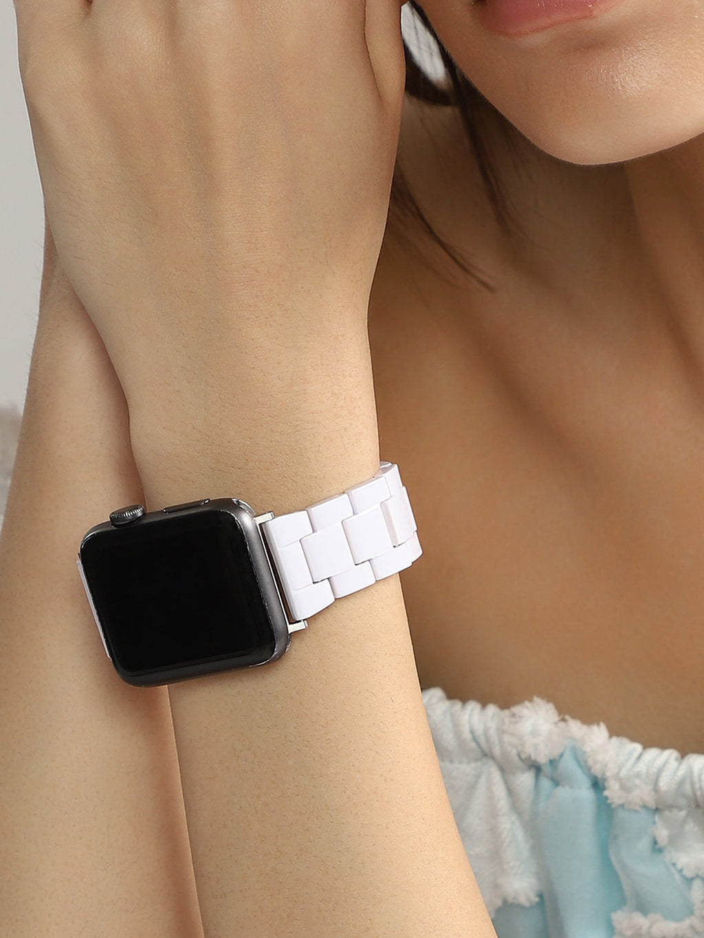Haute Sauce H-Link Watch Strap - Chalk White