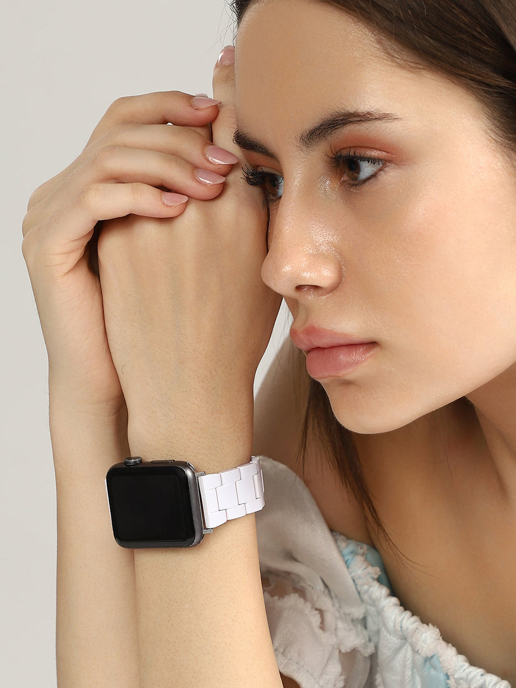 Haute Sauce H-Link Watch Strap - Chalk White
