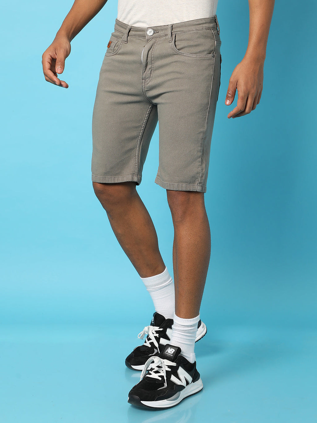 Campus Sutra Chino Denim Shorts