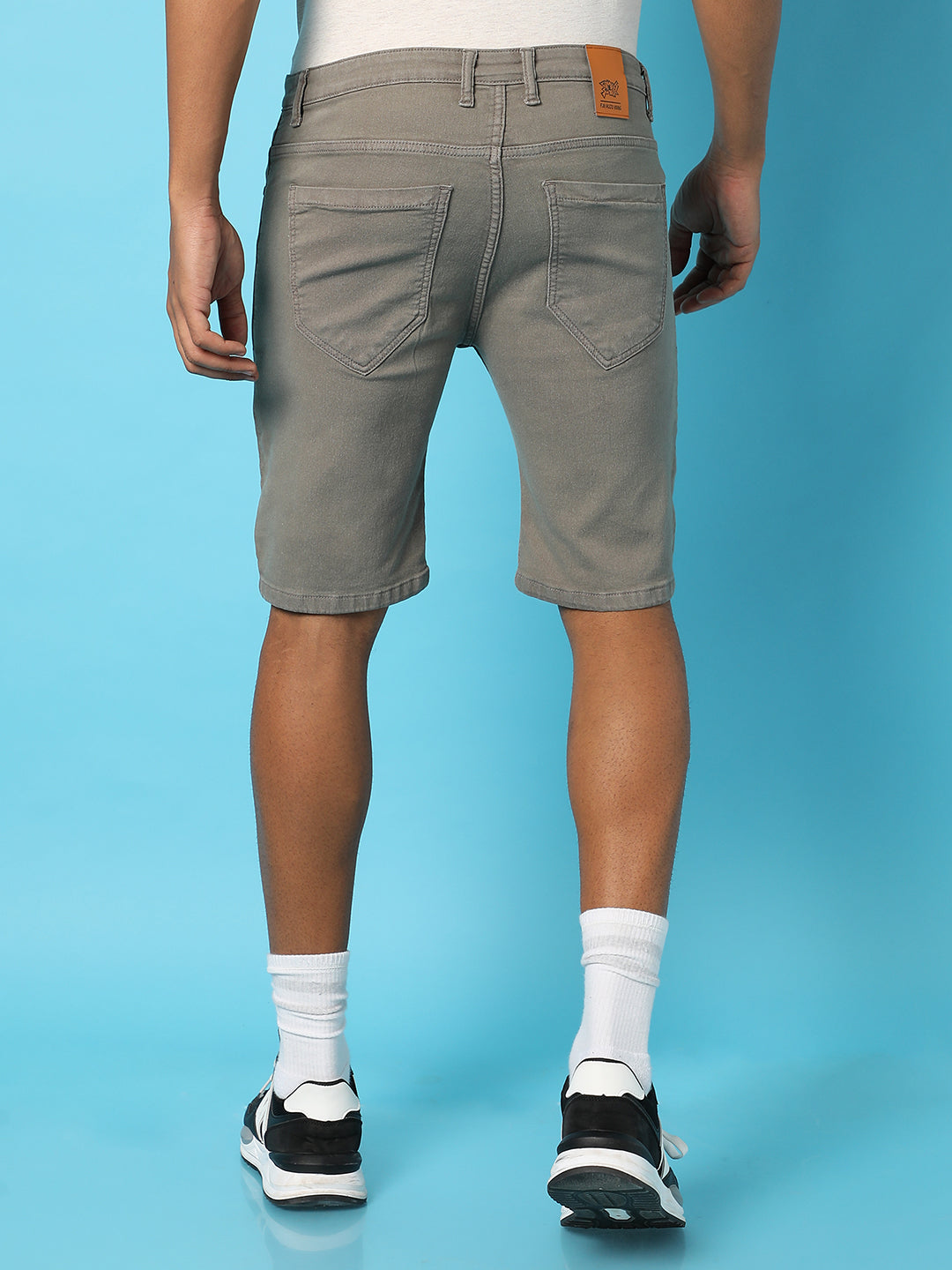 Campus Sutra Chino Denim Shorts
