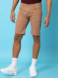 Campus Sutra Chino Denim Shorts