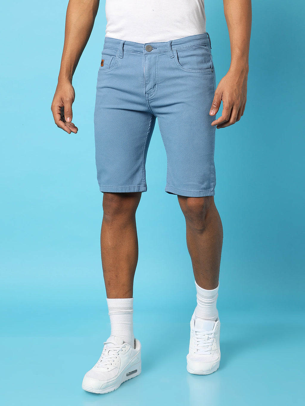 Campus Sutra Chino Denim Shorts