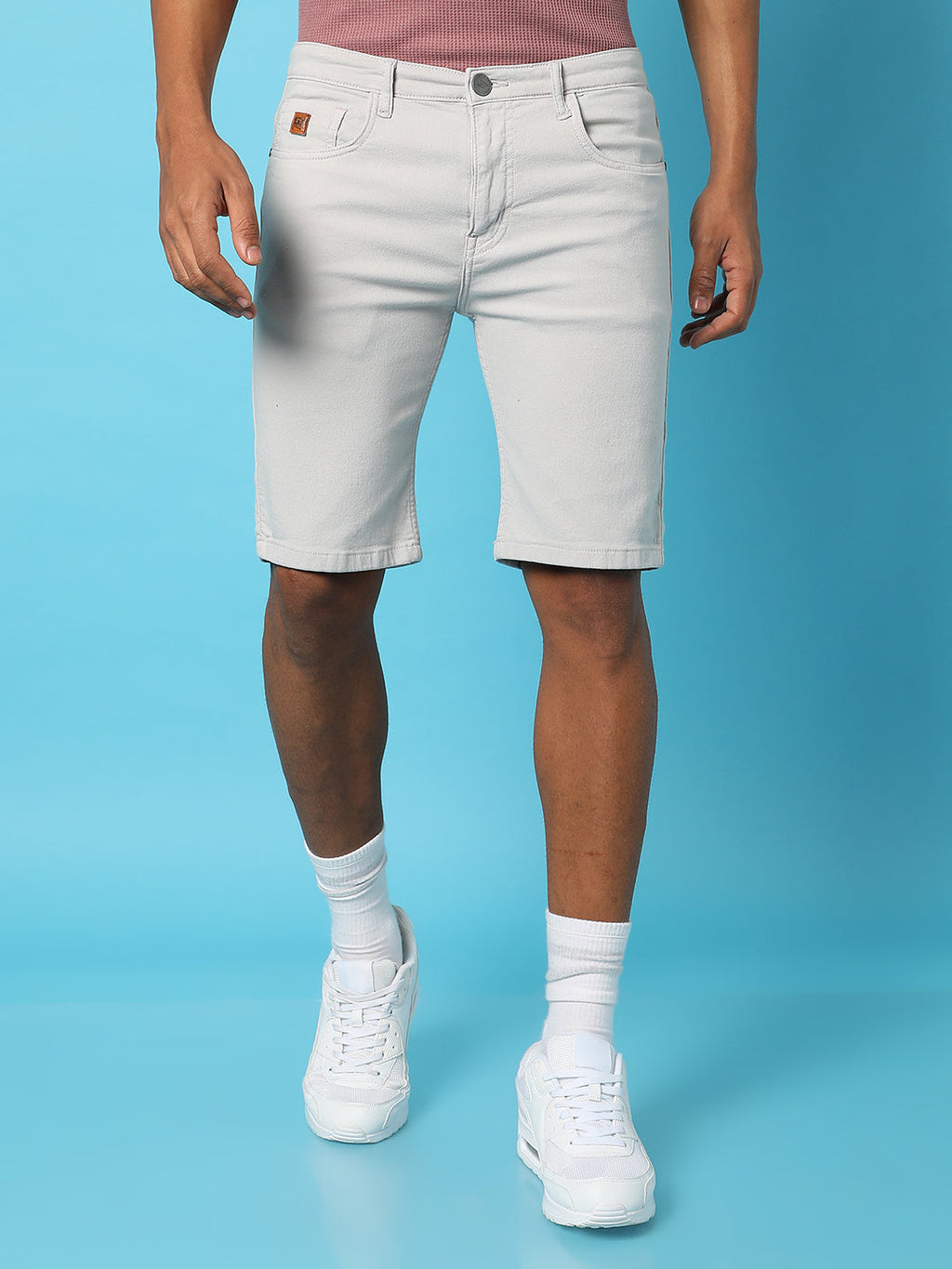 Campus Sutra Chino Denim Shorts