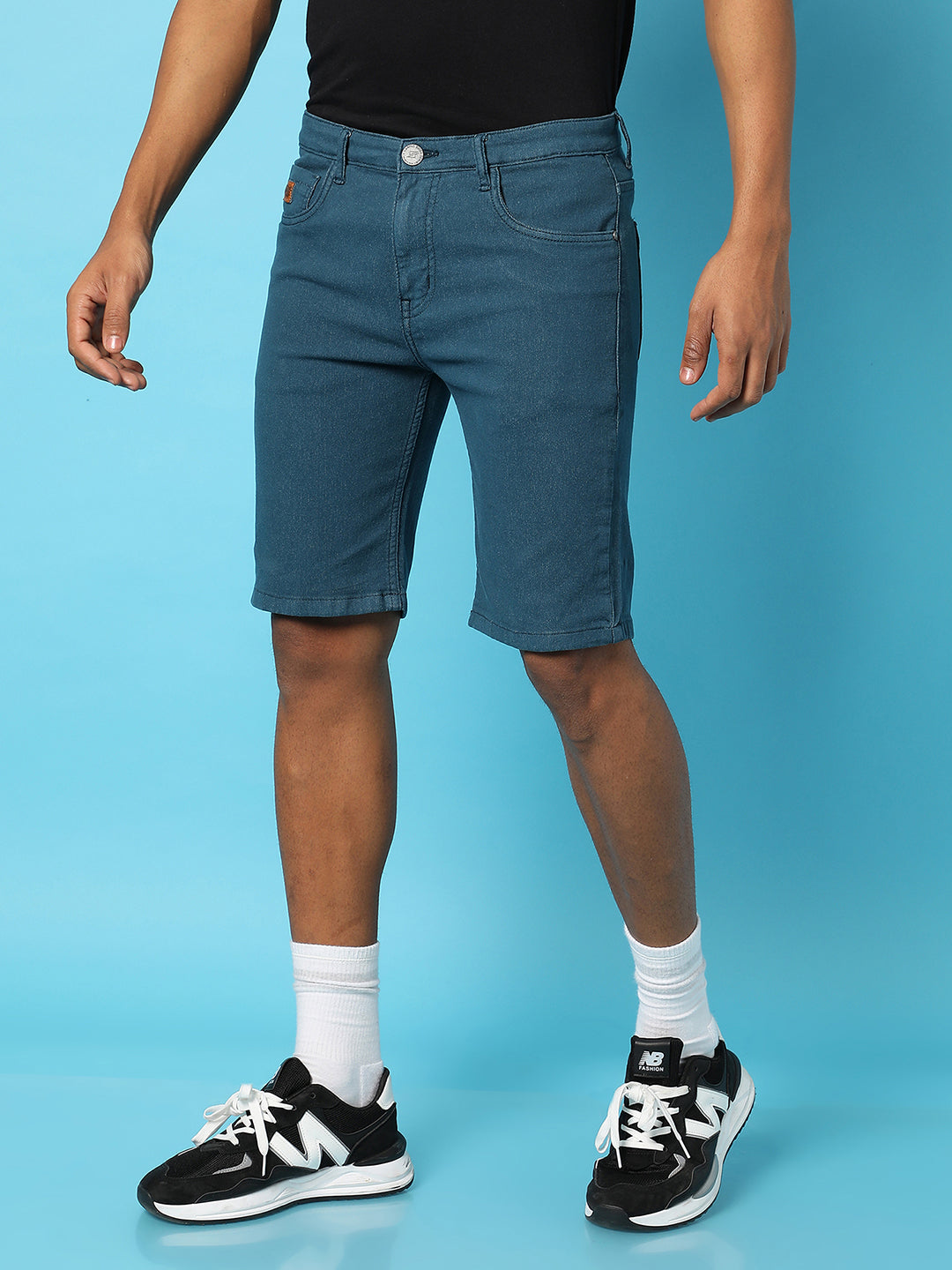 Campus Sutra Chino Denim Shorts