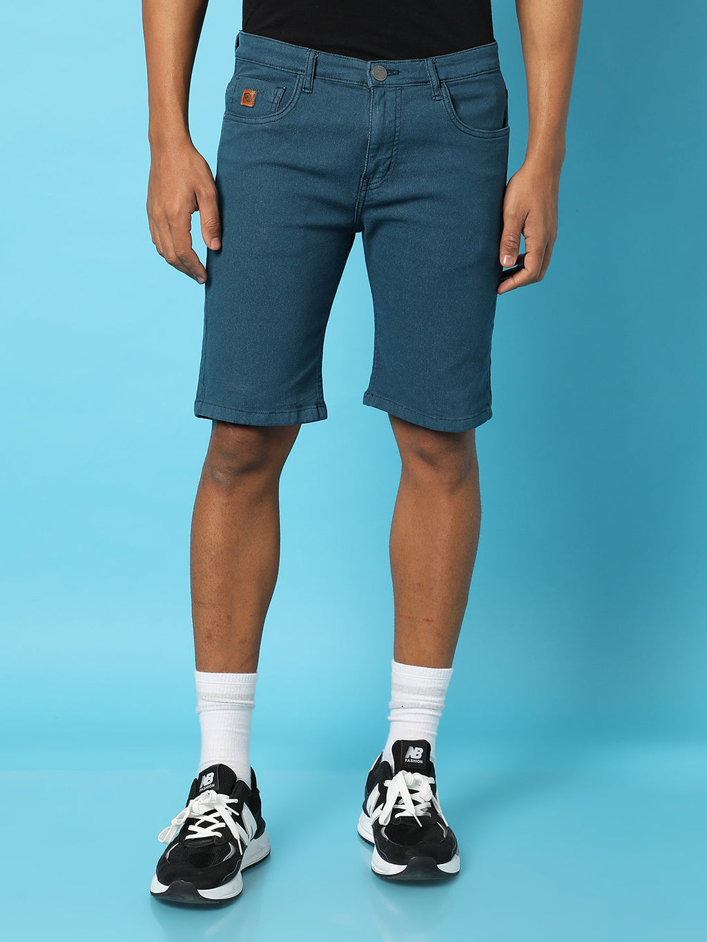 Campus Sutra Chino Denim Shorts