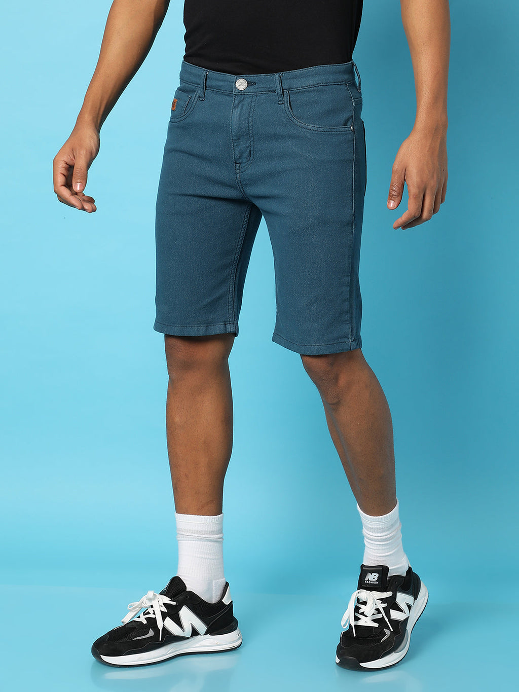 Campus Sutra Chino Denim Shorts