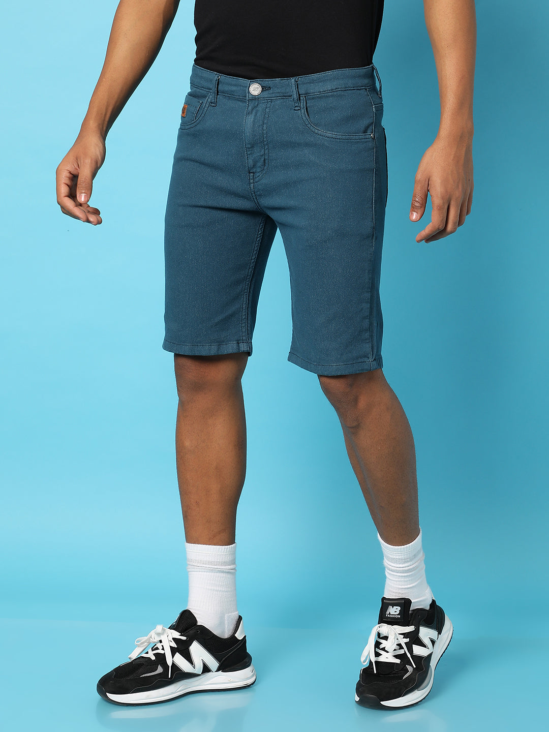 Campus Sutra Chino Denim Shorts