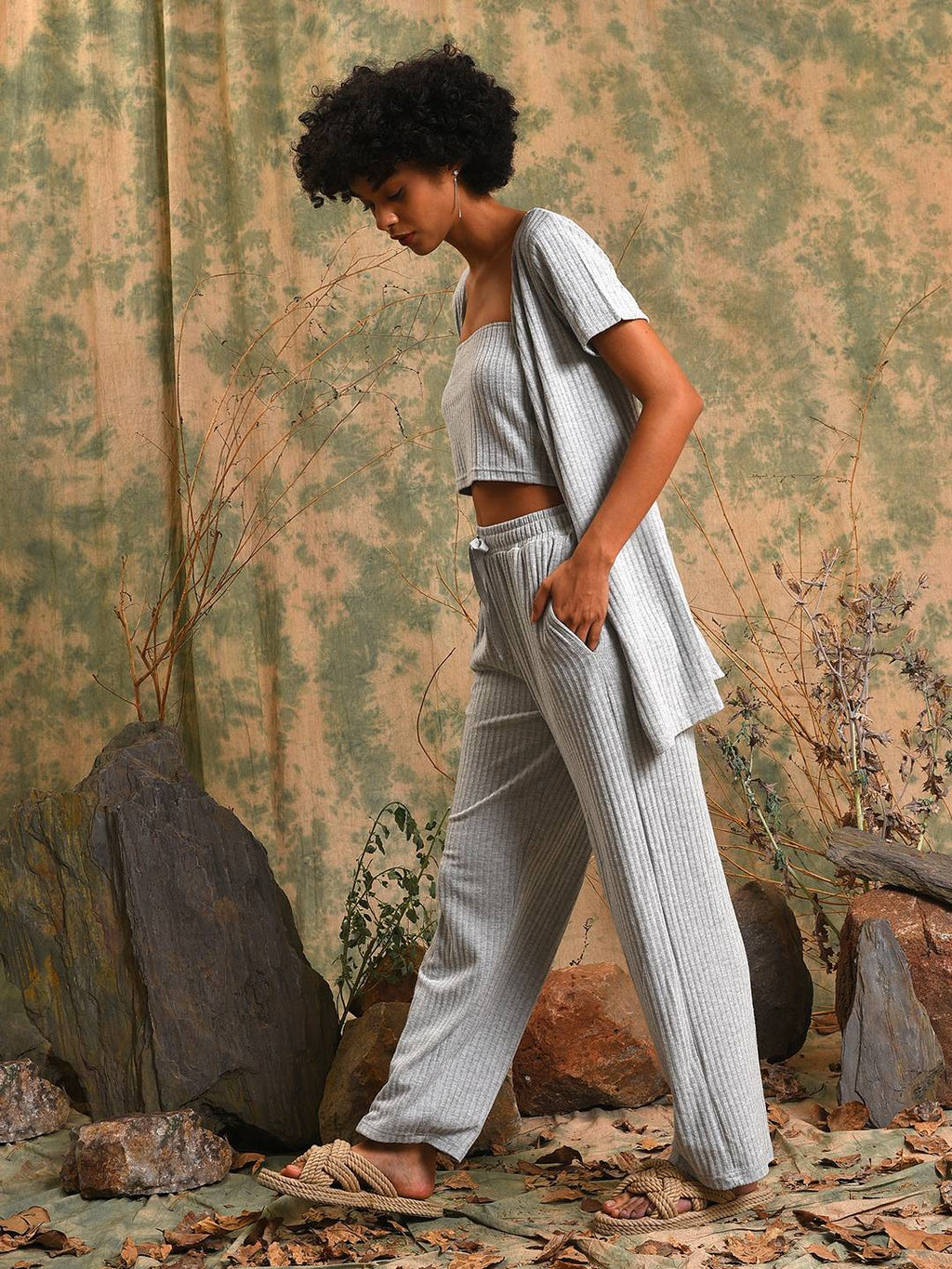 Ribbed 3-Piece Co-Ord Set