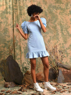 Ruffle Tie-Up Dress