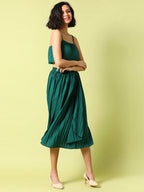 Pleated Blouson Co-Ord Set