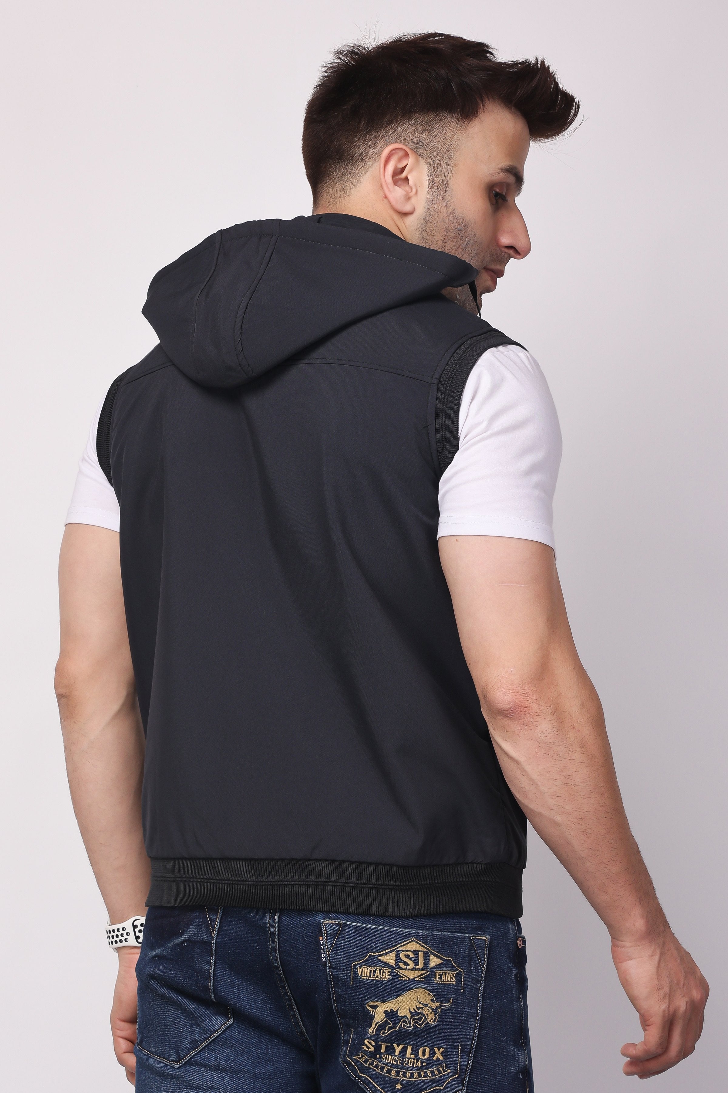 Stylox Regular Fit Full Sleeve Solid Winter Jacket for Men