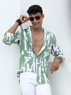 Campus Sutra Abstract Print Shirt