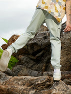 Campus Sutra Cuffed Hem Cargo Trousers