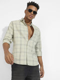 Campus Sutra Tartan Plaid Shirt