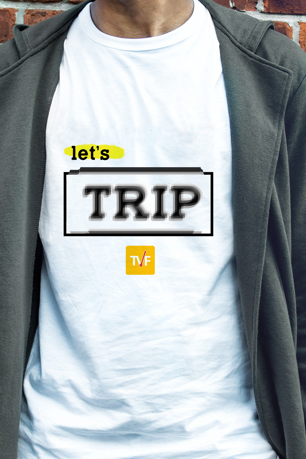 Official TVF The Viral Fever Merchandise - Tripling 2 White TShirt