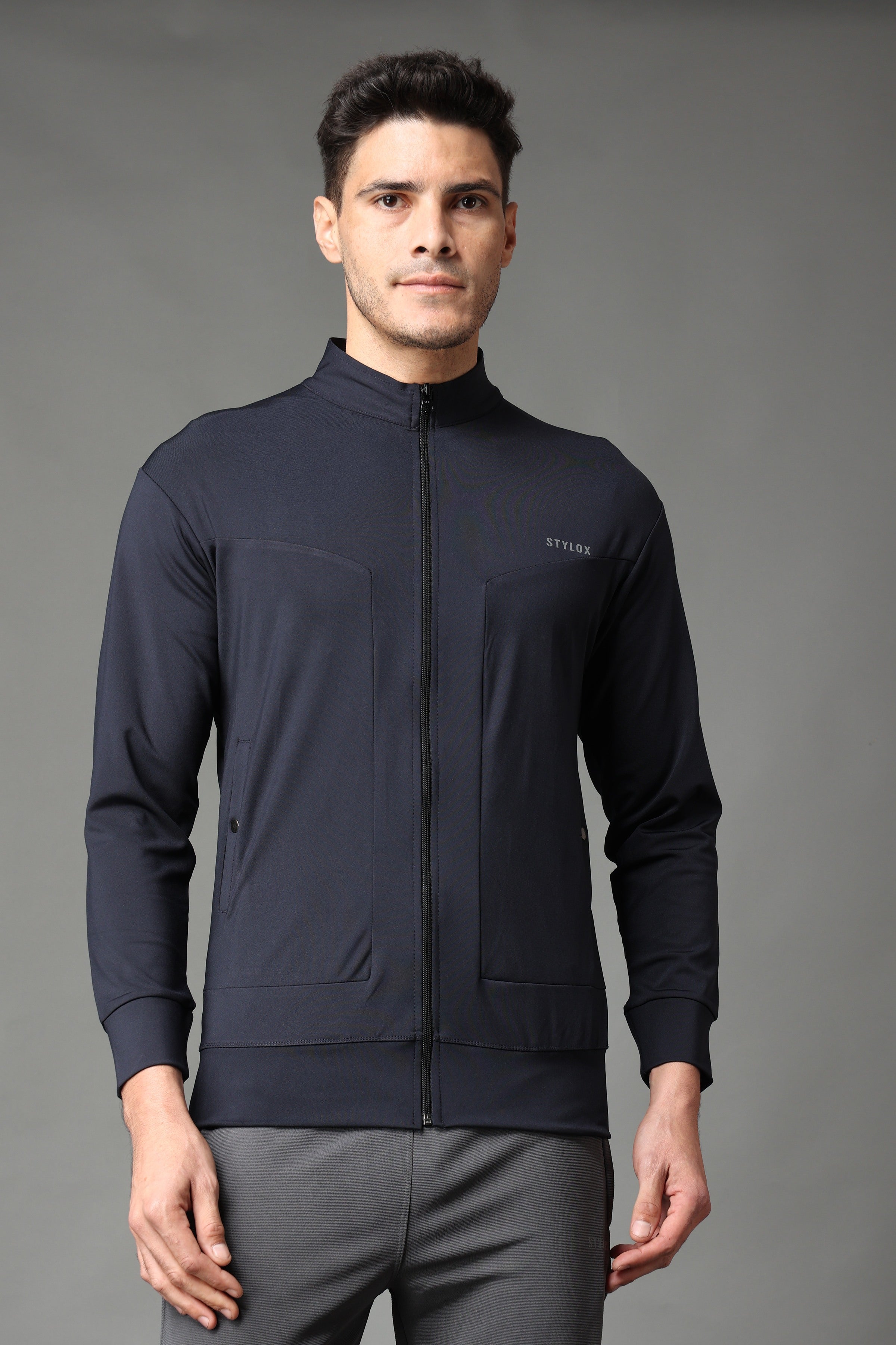 Stylox Regular Fit Full Sleeve Solid Winter Jacket for Men