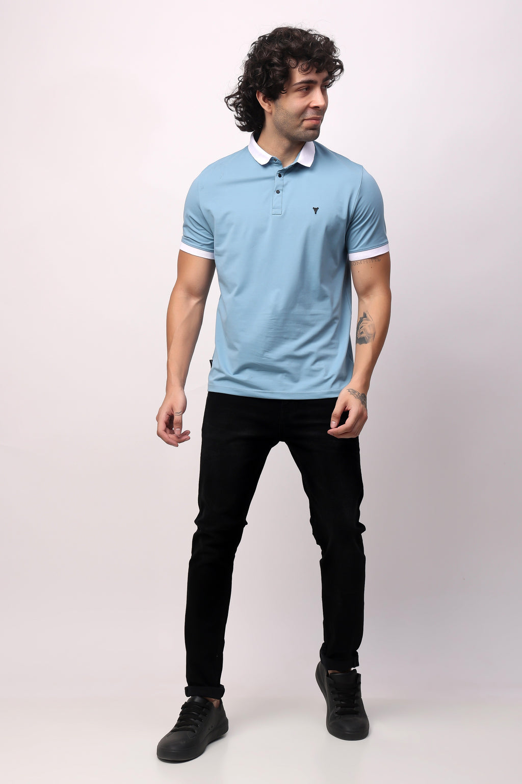 Stylox Men's Half Sleeve Casual Solid T-Shirt
