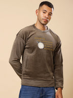 Stylox Regular Fit Round Neck Full Sleeve Printed Sweatshirt for Men's