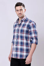 Stylox Regular Fit Full Sleeve Check Casual Shirt For Men's